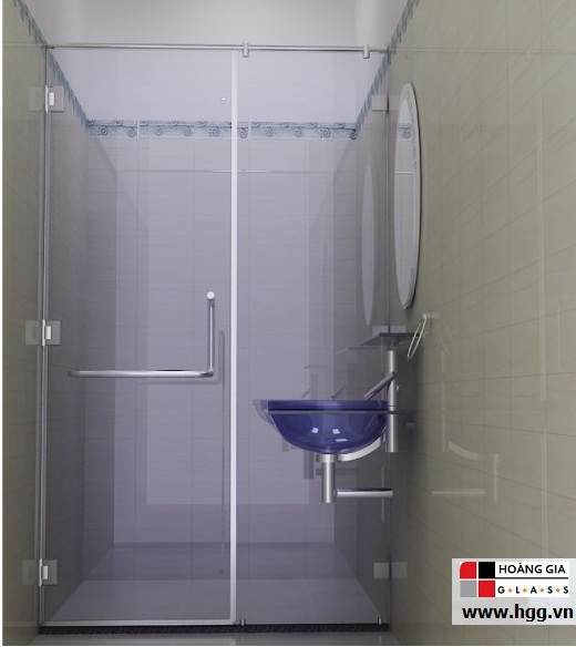 Vách kính ngăn phòng tắm - Công Ty TNHH Thương Mại & Phát Triển Quốc Tế Hoàng Gia